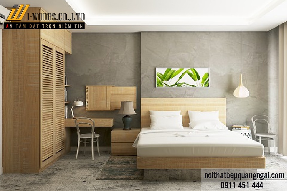 Nội thất khách sạn bằng gỗ cùng phong cách thiết kế đơn giản